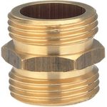 Gardena Messing-Gewindenippel: Messing-Anschlussstück für einen beidseitigen Anschluss an z.B. Pumpen, Rohrgewinde 33.3 mm (G 1 Zoll) (7261-20)