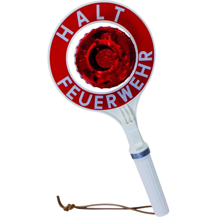 Dönges 218835 Anhaltestäbe zweiseitig beleuchtet, Halt Feuerwehr, lang, LED