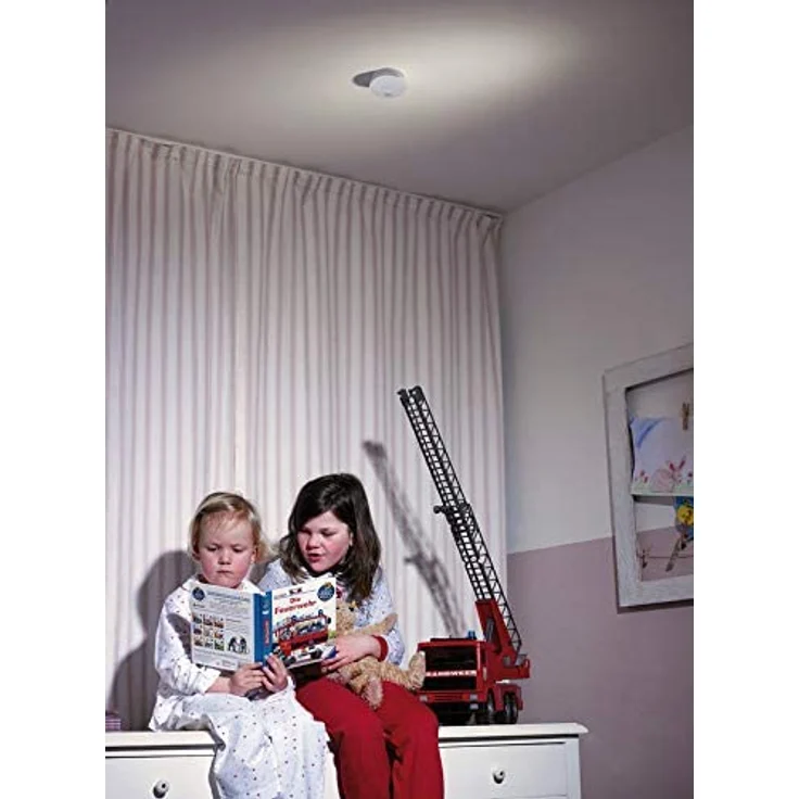 Brennenstuhl 1290050002 Rauchmelder Set, 2X RM L 3100 mit integrierter Batterie lange Laufzeit, DIN EN 14604 weiß – Bild 2