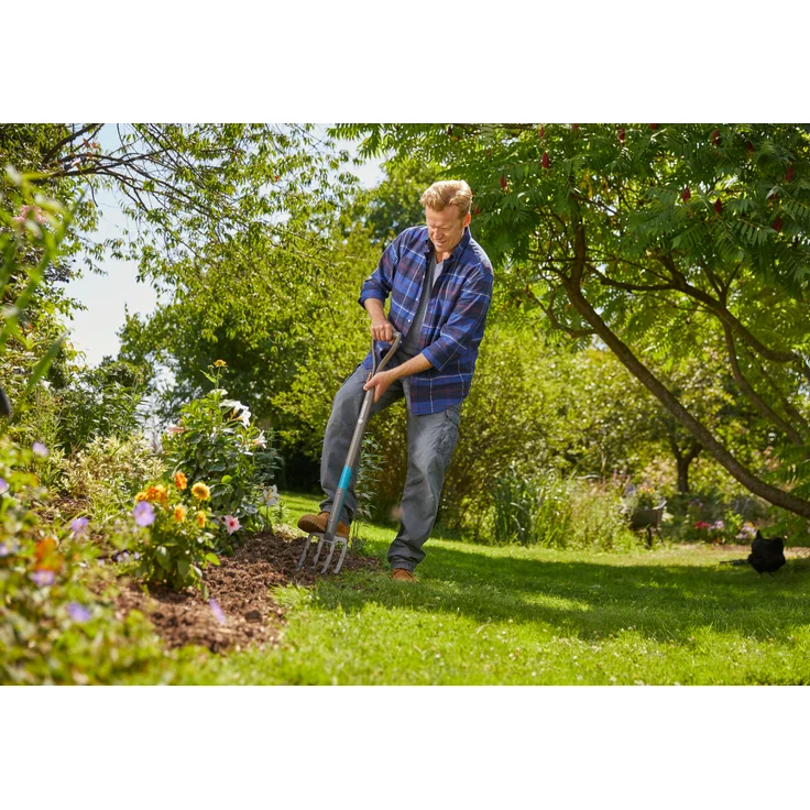 GARDENA NatureLine Spatengabel: Grabegabel zum Umgraben und Auflockern, aus Eschenholz, ergonomischer D-Griff (17002-20) – Bild 6