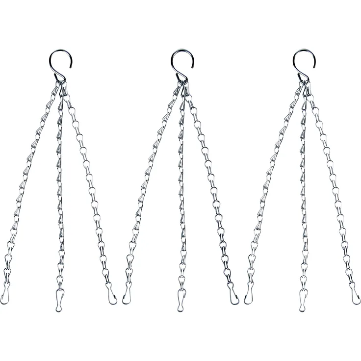 Kette Ersatzkette 37cm Blumenampel 3er Set Blumentopf Ampel Eisen Metallkette Korb