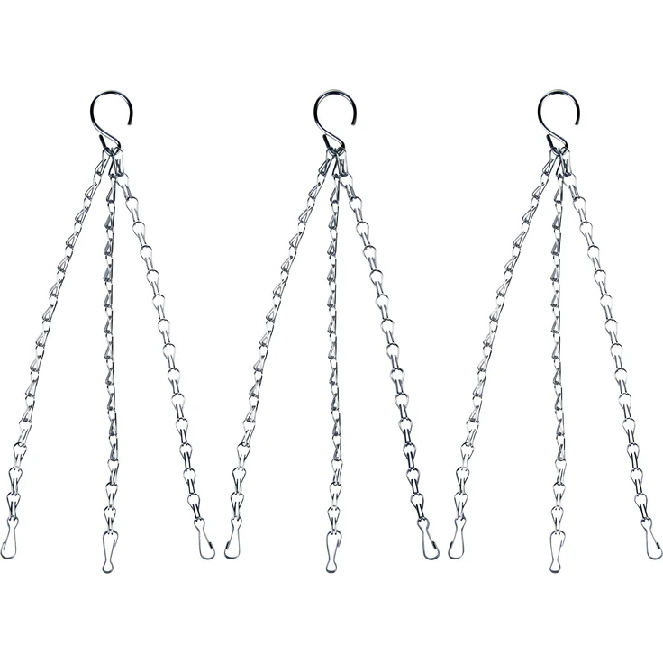 Kette Ersatzkette 37cm Blumenampel 3er Set Blumentopf Ampel Eisen Metallkette Korb