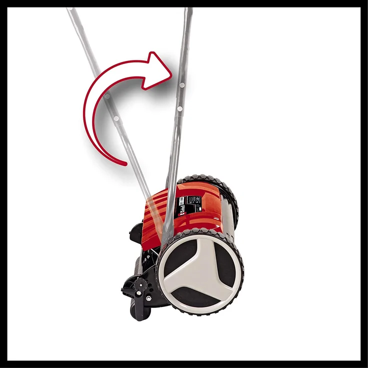 Einhell Hand-Rasenmäher GE-HM 38 S - 38 cm Schnittbreite, 4-stufige Schnitthöhenverstellung, ohne Antrieb, für bis zu 250 m², 5 Schneidemesser aus hochwertigem Stahl – Bild 4