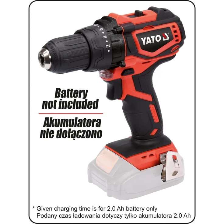 YATO Bürstenloser Bohrschrauber ohne Akku 18 V 42 Nm