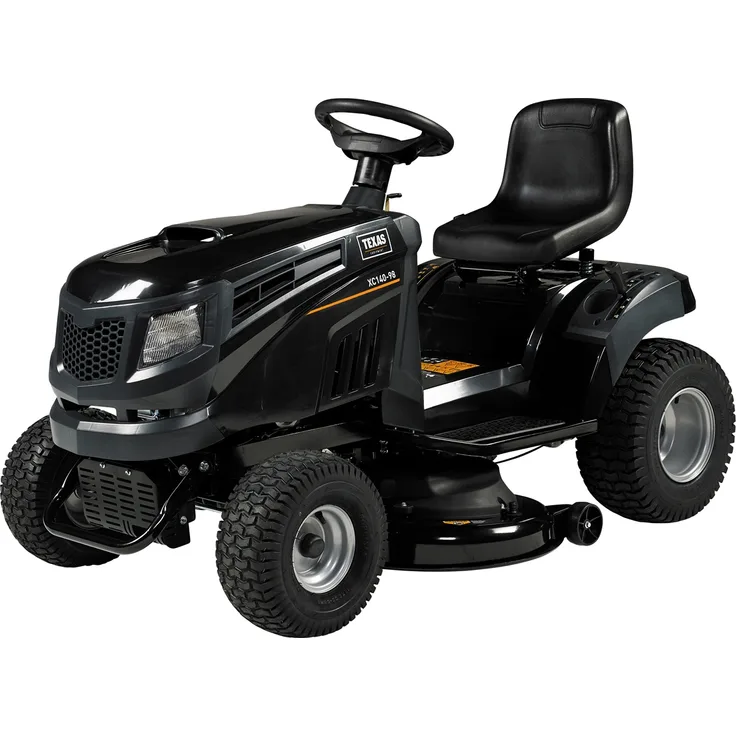 TEXAS Rasentraktor Aufsitzrasenmäher Rasenmäher Aussitzmäher Benzin XC140-98, 98 cm Schnittbreite, 8800 Watt Leistung, 432 ccm Hubraum