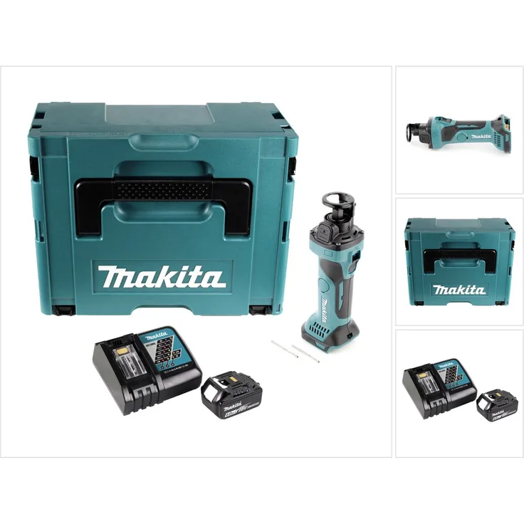 Makita DCO 180 RG1J Akku Rotationsschneider 18 V 30.000 U/min + 1x Akku 6,0 Ah + Ladegerät + Makpac