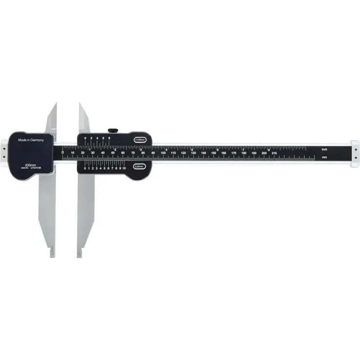 FORTIS Alu Werkstatt Messschieber 200mm mit Spitze