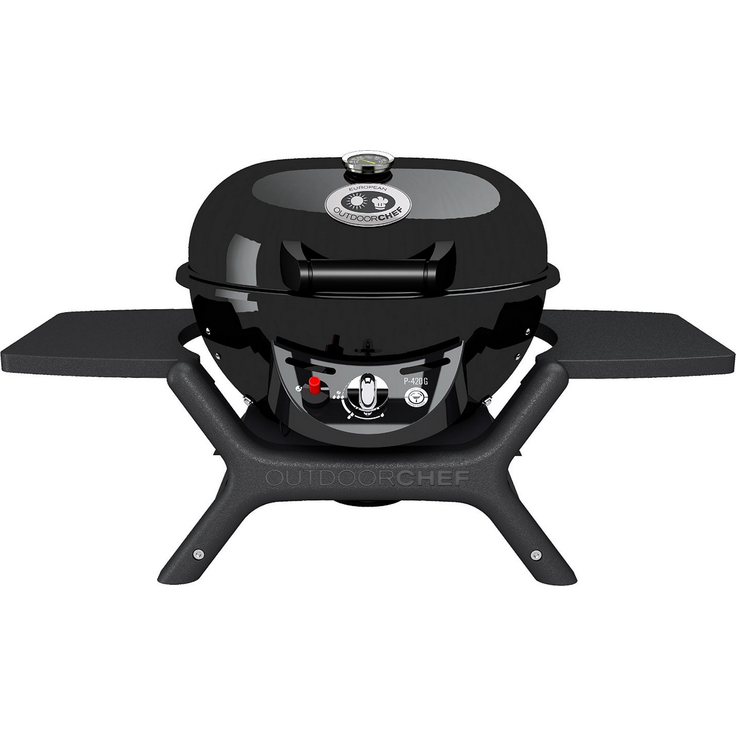 Outdoorchef Kompaktgrill Minichef 420 G Kugelgrill für saftige Steaks ohne Wenden Gasgrill klein für Balkon und Camping Ø 42 cm mit 4.2 kW