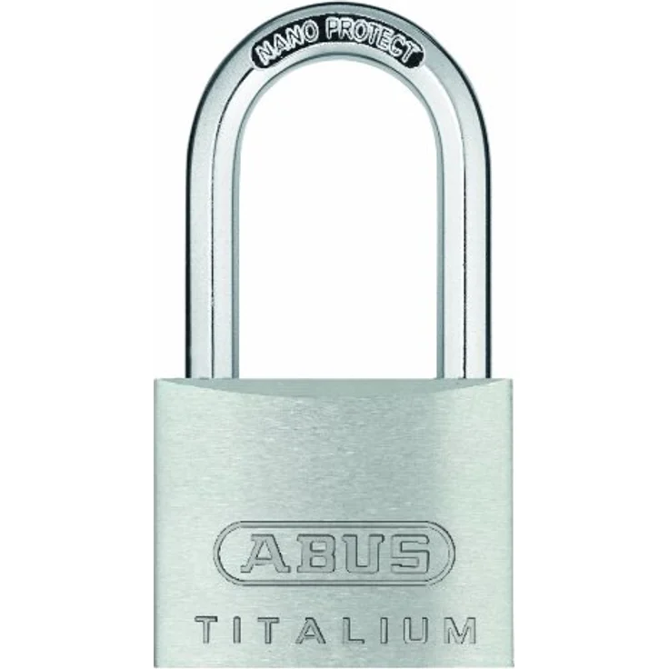 Abus 64TI-40HB40 Titalium Vorhängeschloss mit langem Bügel, 40 x 40 mm, gleichschließend (KA6411) – Bild 1