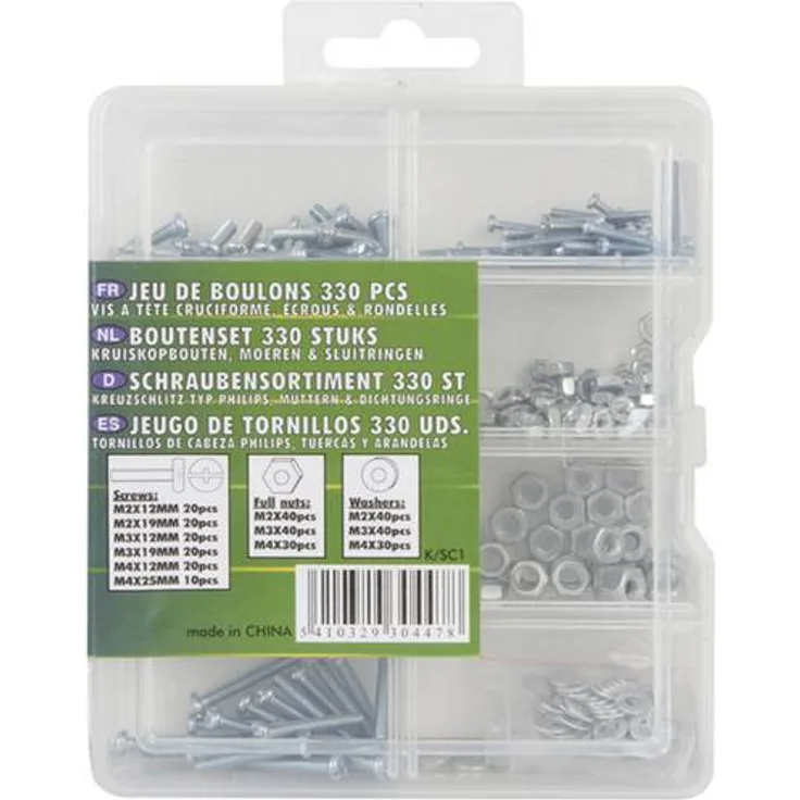 Velleman K-SC1 K-SC1 Muttern-Sortiment 1St.