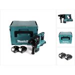 Makita DHR280MJ 2 x 18 V 36 V Li-Ion Akku Bohrhammer Brushless 28 mm für SDS-PLUS im Makpac + 2 x 4,0 Ah Akku - ohne Ladegerät