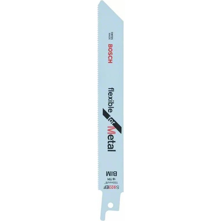 Bosch Professional 2 Stück Säbelsägeblatt S 922 EF Flexible for Metal (für Metall, 150 x 19 x 0,9 mm, Zubehör Säbelsäge) - Preisvergleich – Bild 1