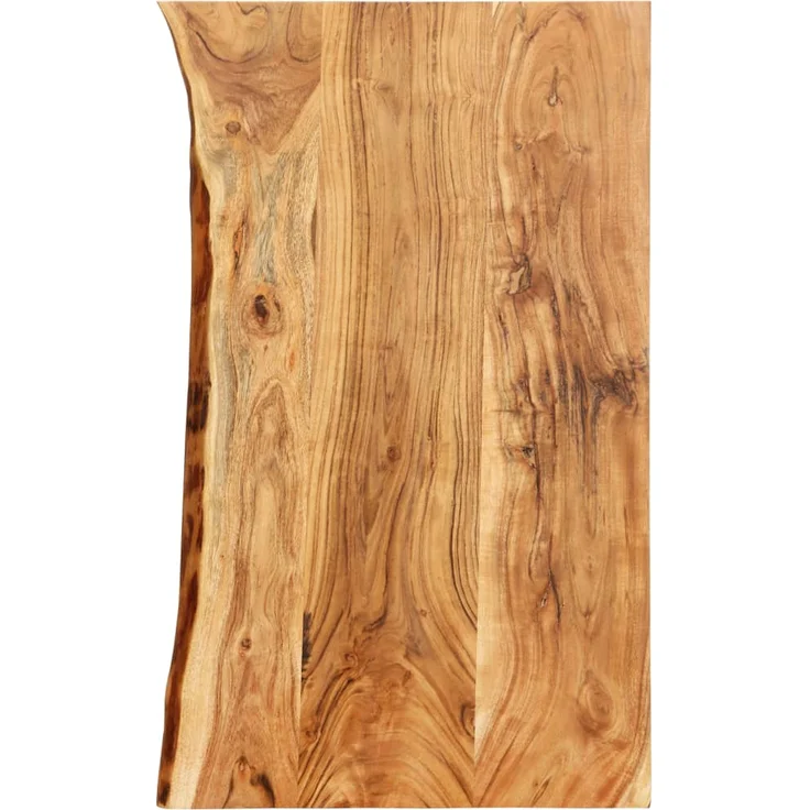 vidaXL Badezimmer-Waschtischplatte Massivholz Akazie 100 x 55 x 3,8 cm