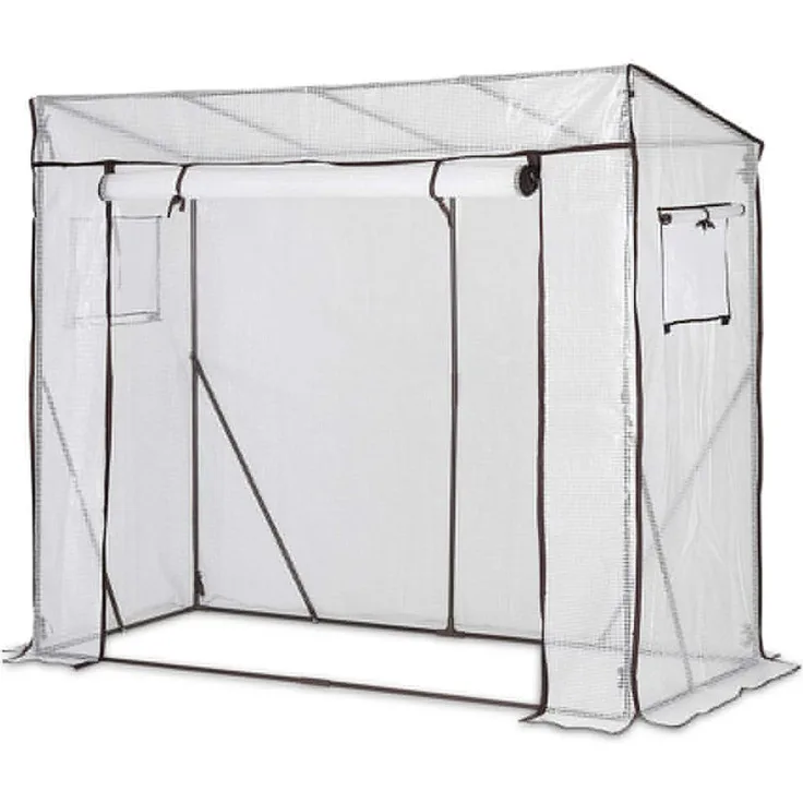 Tomatengewächshaus XL Tomatenzelt Foliengewächshaus 200 x 77 x 146-170 cm