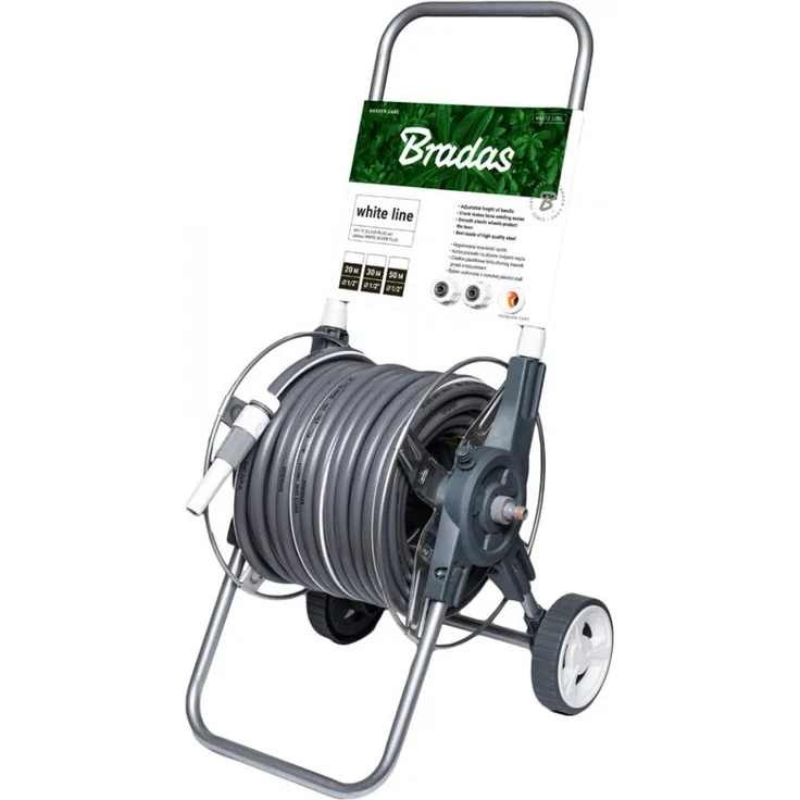 Bradas Schlauchwagen-Set WHITE SILVER PLUS, 1-2, 30 m