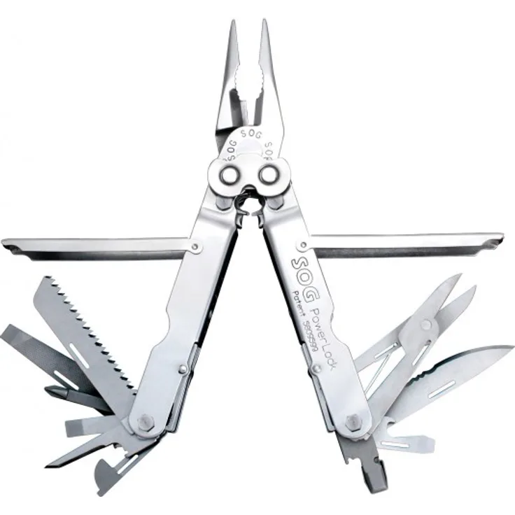 SOG Powerlock Tool - 12 Funktionen - Multi Werkzeugtool - Multitool (762003)