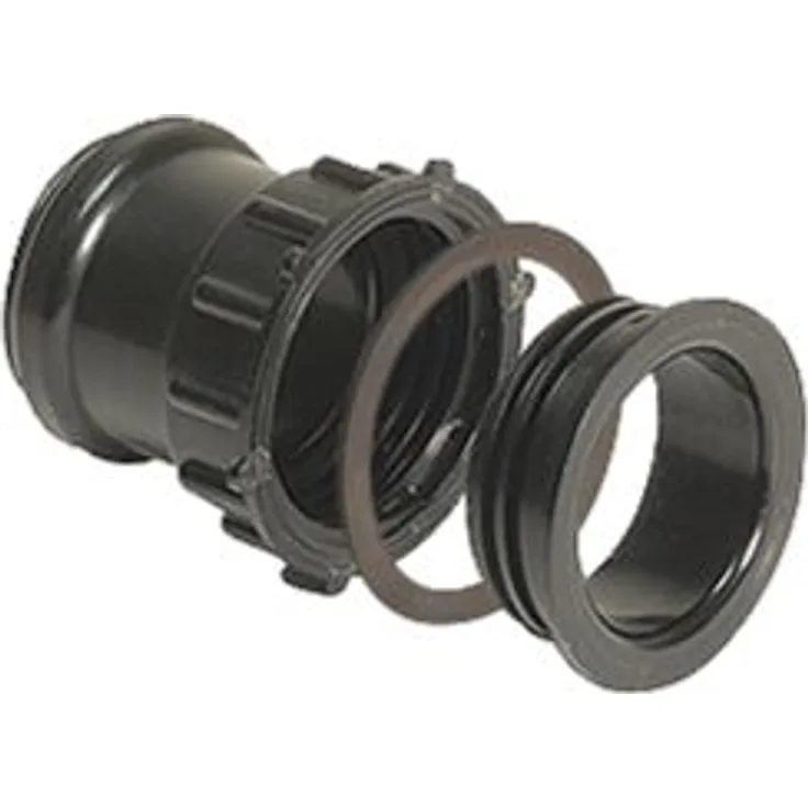 Zulaufstutzen DN 70 39007 ABS, mit Dichtung und Gewindering - Kessel