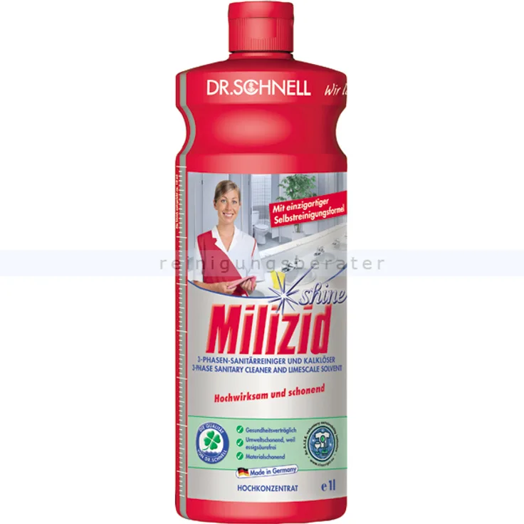 Dr. Schnell Milizid Shine Konzentrat 1 L Sanitärreiniger Sanitärreiniger mit Konservierer