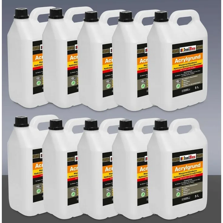 Isolbau - Tiefengrund 50 l Grundierung Acrylgrund für Innen und Außen TOP QUALITAT..
