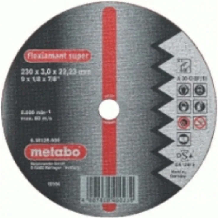 Metabo Flexiamant Super Trennscheibe Alu (Universalscheibe, offene Struktur, Qualität: A 30-O, 12200-min) 616752000