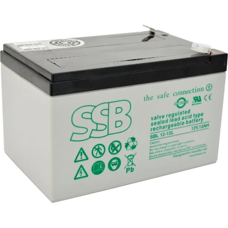 SSB wartungsfreie Gittervliesbatterie , SBL12-12L 12V 12Ah 10-12 Jahre, 108039
