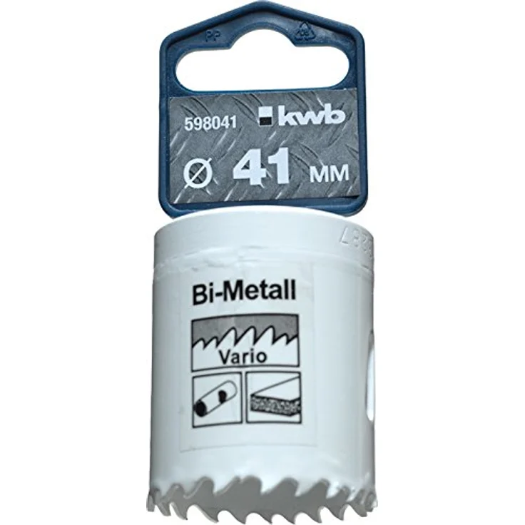 kwb Ø 41 mm Lochsäge HSS-Bi-Metall 598041 (Vario-Zahnung, 8% Cobalt, hohe Rundlaufgenauigkeit)