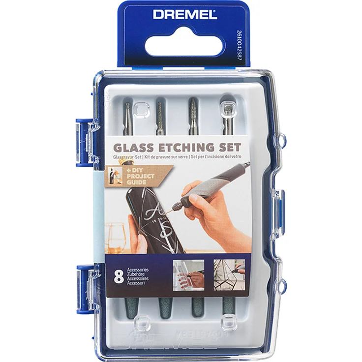 Dremel Glasgravur-Set 682, 8-teilig Glasbearbeitungs-Set Glas Metall – Bild 1