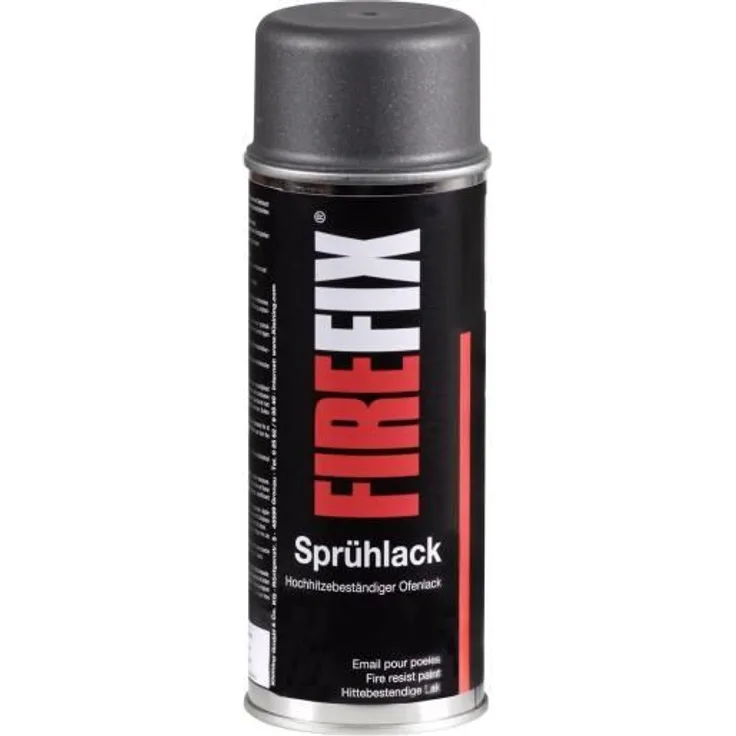 FIREFIX - Ofenlack 400ml dunkelgrau Kamine Ofen Terrassenofen Garten Heimwerker NEU - grau