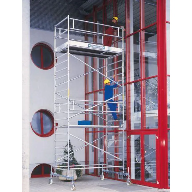 Günzburger Rollgerüst Alu 1,35x2,45 m H 4,50 m (Lieferumfang: 1 Stück)