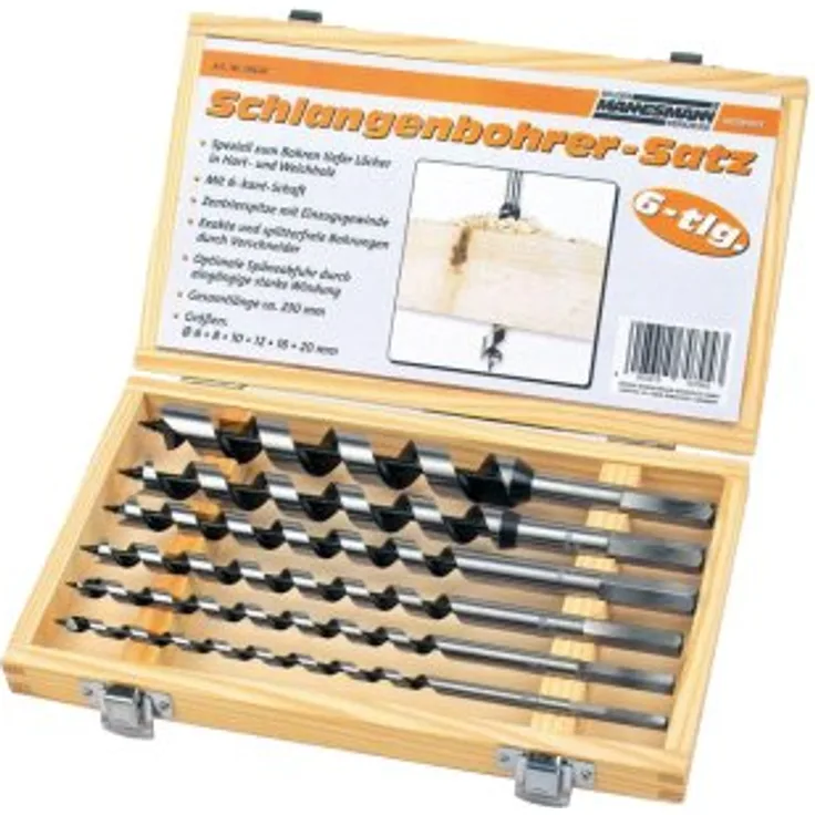 Brüder Mannesmann Werkzeug M54620 Holzbohrersatz 6-tlg