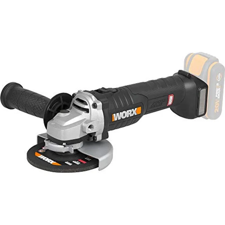 WORX WX812.9 Akku WinkelschleiferElektrische 20V Schleifmaschine mit bürstenlosem MotorZum Schleifen