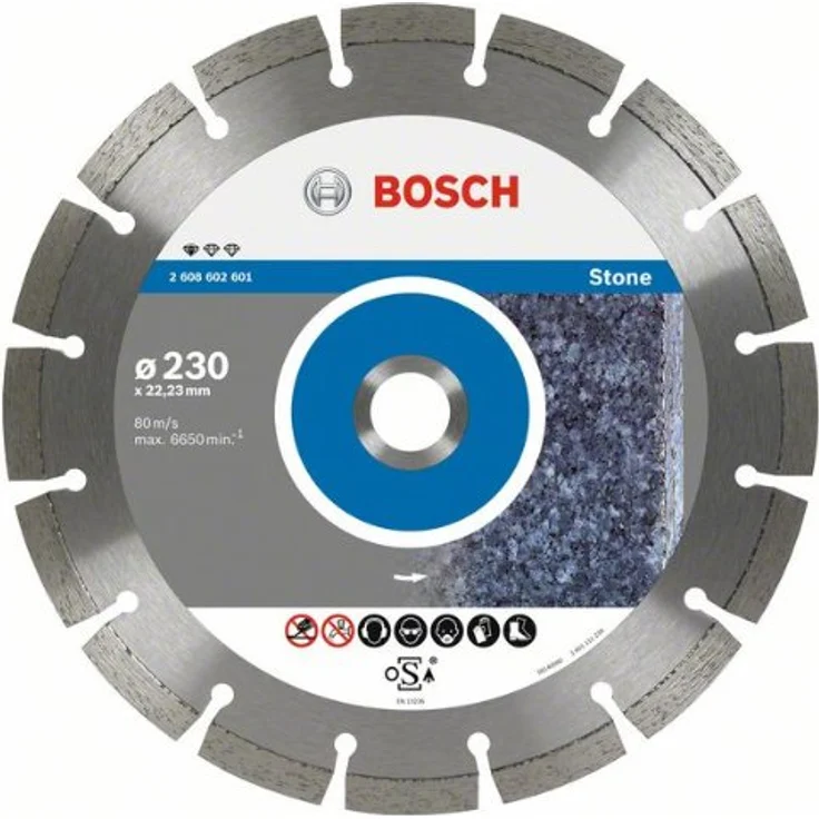 Bosch Professional 10 Stück Diamanttrennscheibe (für Granit und Naturstein, Ø:180 mm, Zubehör für Winkelschleifer)