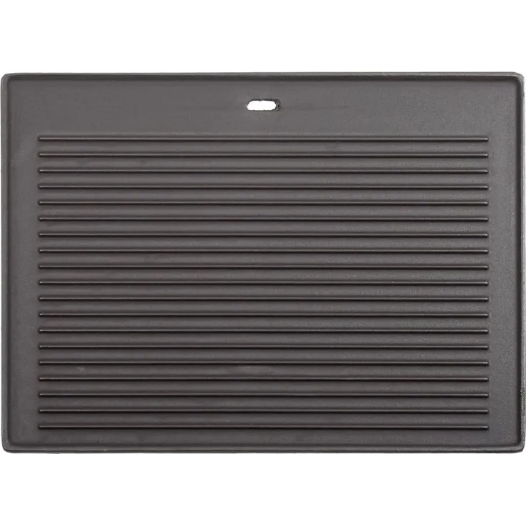 TAINO Grillplatte Zubehör Wendeplatte Gusseisen Pizzaplatte Gasgrill PRO 5kg