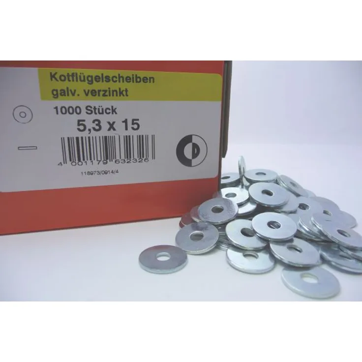 Dresselhaus Kotflügelscheibe, verzinkt, 8,4 x 40 x 1,25 mm Pack = 250