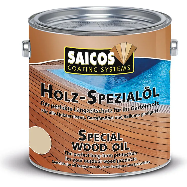 Holz-Spezialöl Terrassenöl Lärche (0112) 2,5 Liter - Saicos