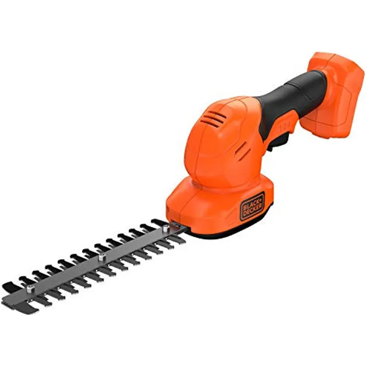 Black+Decker BCSS18B-XJ Akku Gras- und Strauchscheren-Set 18V werkzeugloser Messerwechsel Laufzeit c