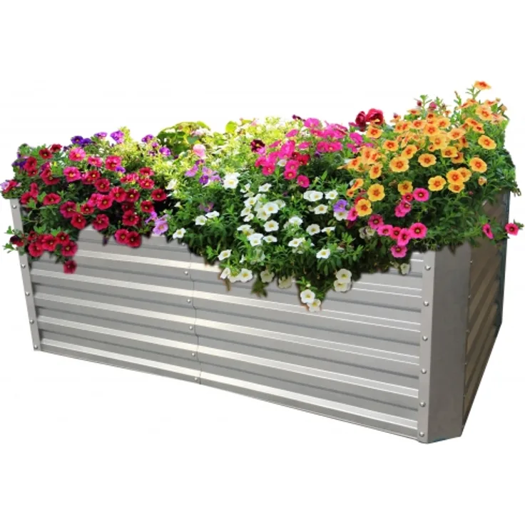 Hochbeet verzinkt Blech (184 x 90 x 60 cm)