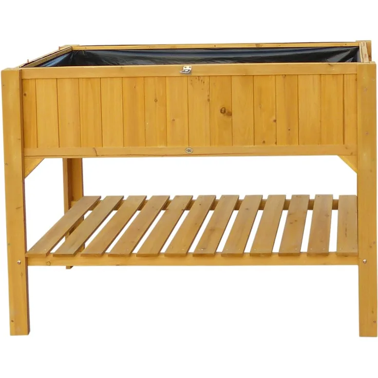 Habau 2854 Hochbeet mit Ablage, 119 x 57 x 90 cm