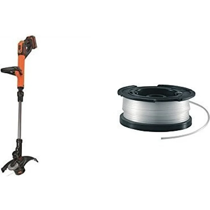 Black+Decker Akku-Rasentrimmer Powercommand EasyFeed, 18V 4,0Ah, inkl. Akku und Ladegerät, 30 cm Schnittbreite, für größere Flächen STC1840EPC – Bild 3