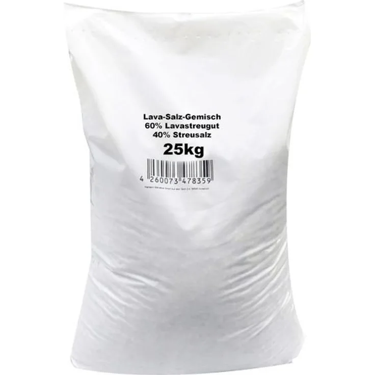 Hamann Mercatus Lava-Salzgemisch 25 kg Sack, Streumittel, Streugut für rutschfreie Gehwege und Straßen