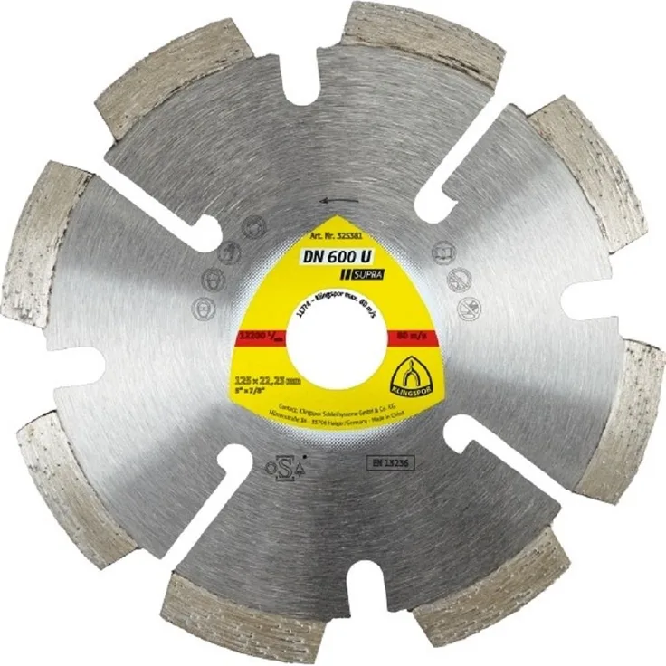 KLINGSPOR 325206 Diamanttrennscheibe DT900 U, Aufnahme 22,23 Ø 115