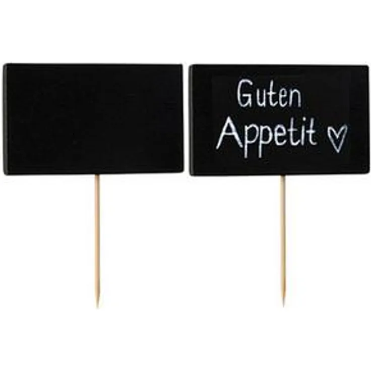 Papstar Blackboard Grillspieße, Bambus, 8,5 cm, 100 Stück (87200)