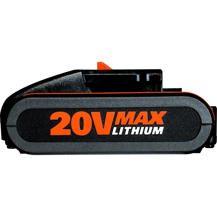WORX WA3572 Akku 20V Wiederaufladbarer, kompakter Akku mit integrierter Ladestandanzeige für alle WORX Geräte 2500mAh Li-Ion Akku PowerShare - ohne Ladegerät