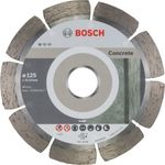 Bosch Professional 10 Stück Diamanttrennscheibe (für Beton, Ø: 125 mm, BohrungØ: 22,23 mm, Zubehör für Winkelschleifer)