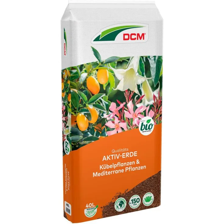 DCM Qualitäts Aktiv-Erde Kübelpflanzen & Mediterrane Pflanzen, 40 Liter - Cuxin