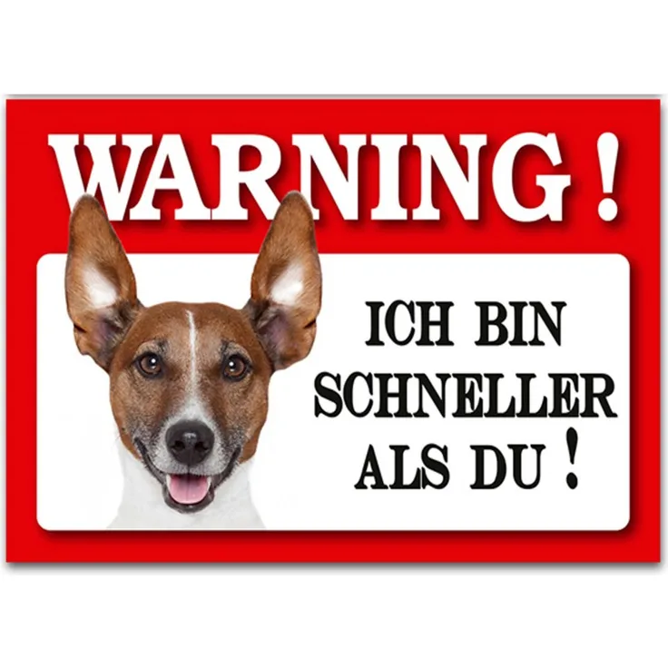 HTI-Line Jack Russell Terrier Blechschild Wachhund