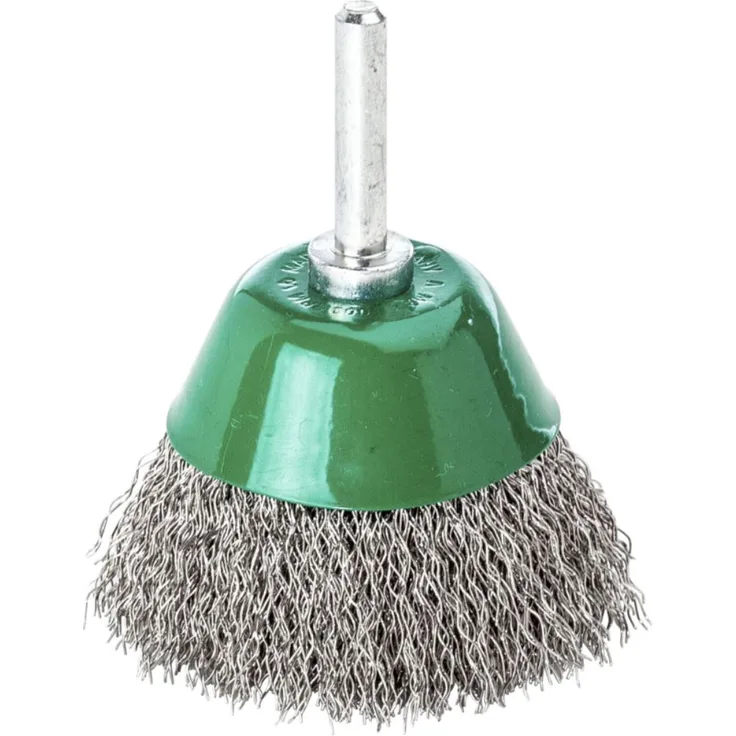 Lessmann 437162 Bürsten Flächenbürsten mit 6 mm Schaft Drm 70 mm Stahldraht STA gew. 0,30 mm