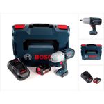 Bosch Professional GDS 18V-LI HT Akku Drehschlagschrauber 18V 650 Nm ( 06019B1302 ) mit 5,0 Ah Akku und Lader in L-Boxx