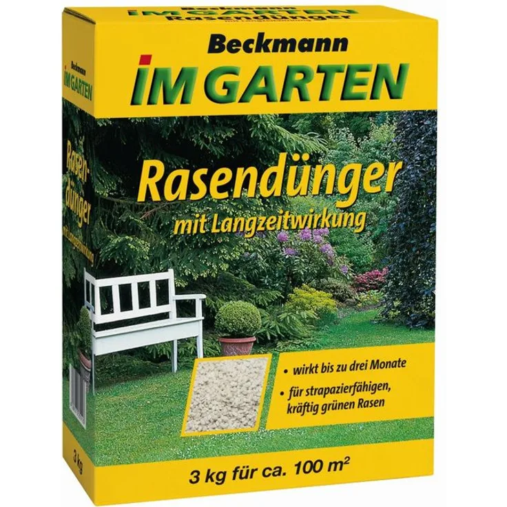 Beckmann 3 kg Rasendünger m. Langzeitwirkung Beckmann f.ca. 100m²