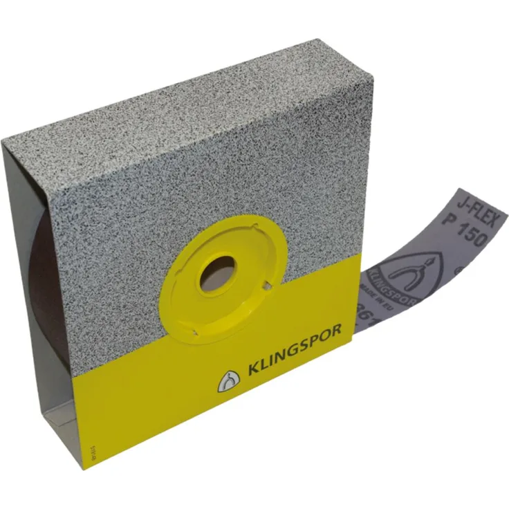 Klingspor Schleifgewebe-Rollen, braun, KL 361 JF, Abm.: 50x25000 mm, Korn: 180 (4224)